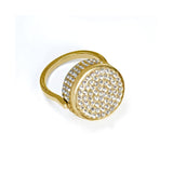 Bling Lip Balm Ring in 14K Gold