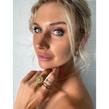 Paris Lip Balm Ring in 14K Gold