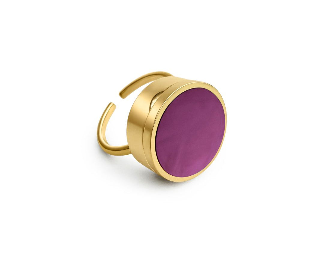Mila Lip Balm Ring in 14K Gold