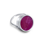 Mila Lip Balm Ring in Stainless Steel