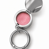Black Onyx Lip Balm Charm in Stainless Steel