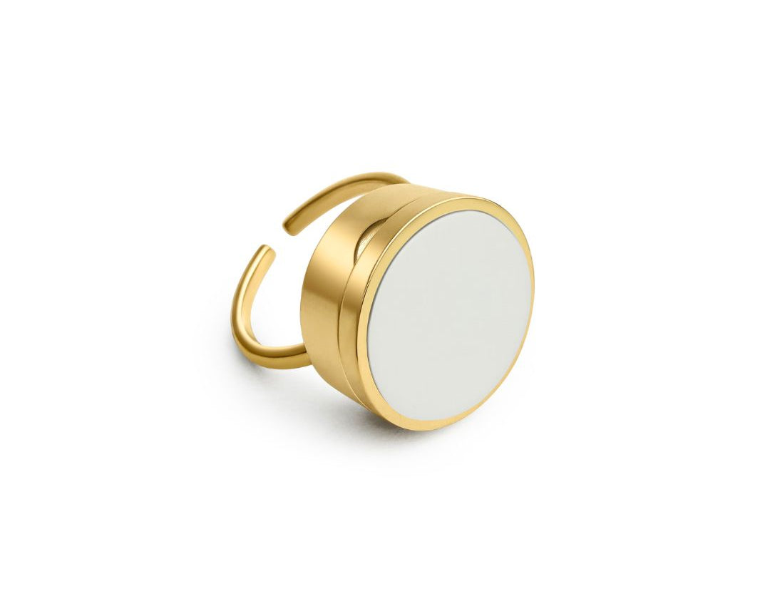 Sienna Lip Balm Ring in 14K Gold