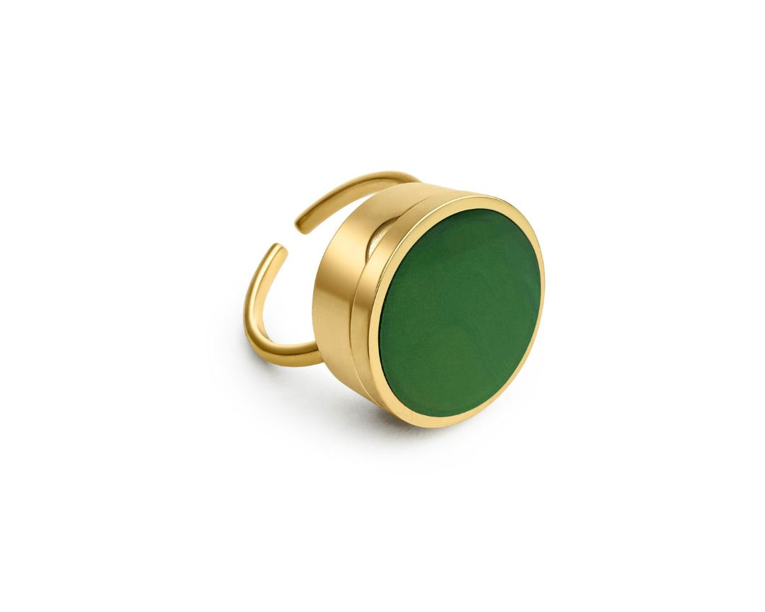 Eden Lip Balm Ring in 14K Gold