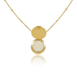 Sienna Lip Balm Necklace in 14K Gold