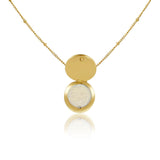 Paris Lip Balm Necklace in 14K Gold