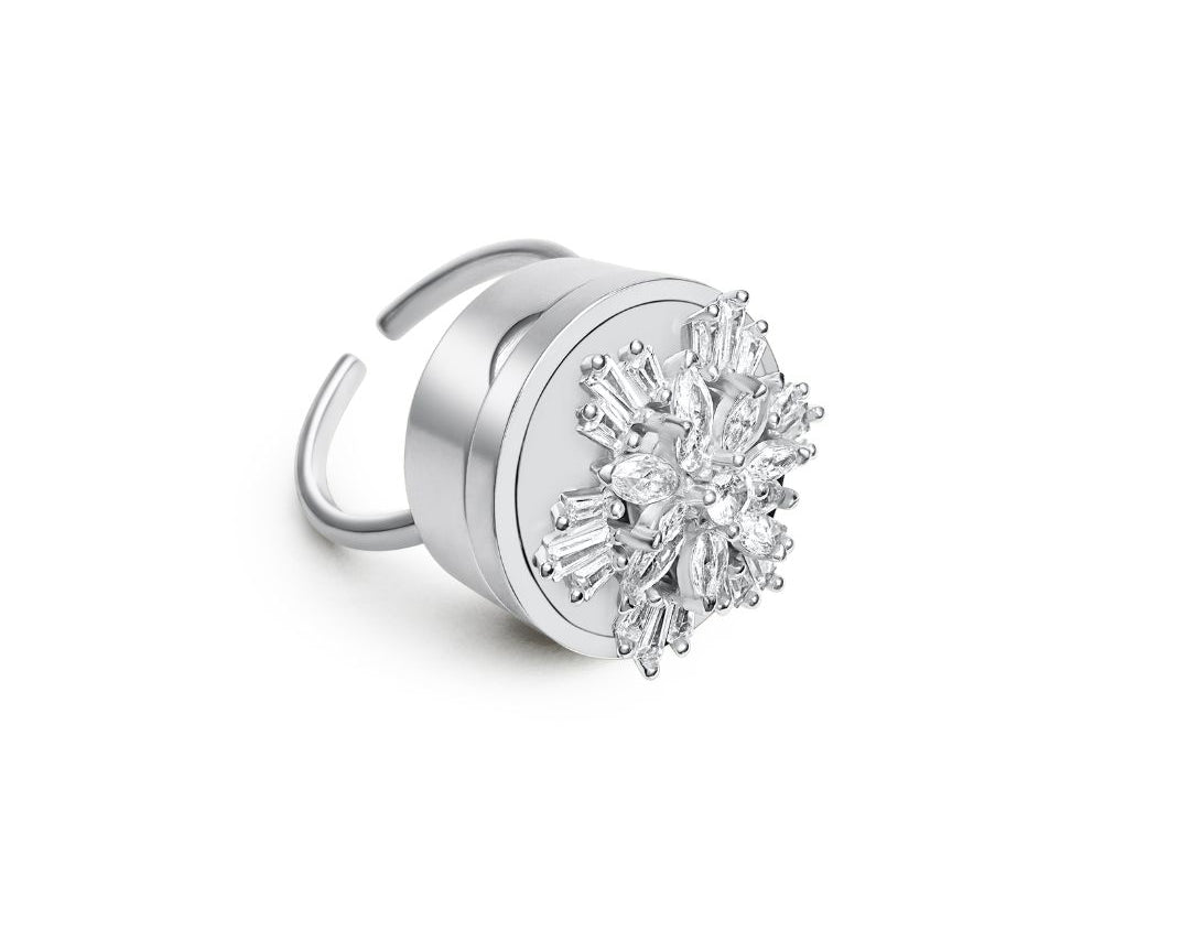 Spinner Lip Balm Ring in Stainless Steel