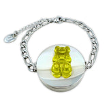 Gummy Bear Lip Balm Bracelet in White Gold