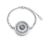 Paris Mini Lip Balm Bracelet in White Gold