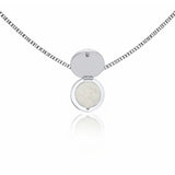 Men's Black Onyx Lip Balm Necklace in Stainless Steel