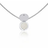Men's Black Onyx Lip Balm Necklace in Stainless Steel