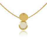 Men's Black Onyx Lip Balm Necklace in 14K Gold