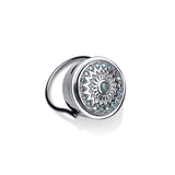 Paris Lip Balm Ring in Stainless Steel