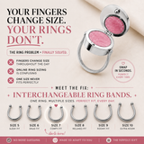 Detachable Ring Band 3-Pack in Stainless Steel