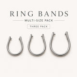 Detachable Ring Band 3-Pack in Stainless Steel