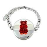 Gummy Bear Lip Balm Bracelet in White Gold