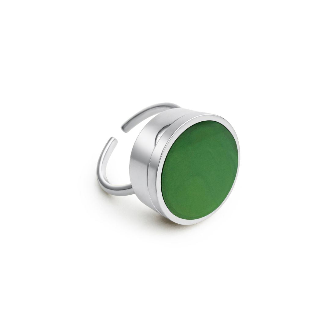 Eden Lip Balm Ring in Stainless Steel