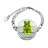 Gummy Bear Lip Balm Bracelet in White Gold