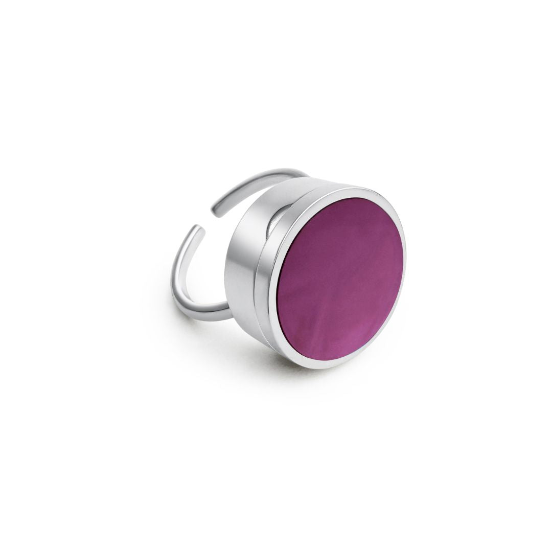 Mila Lip Balm Ring in Stainless Steel
