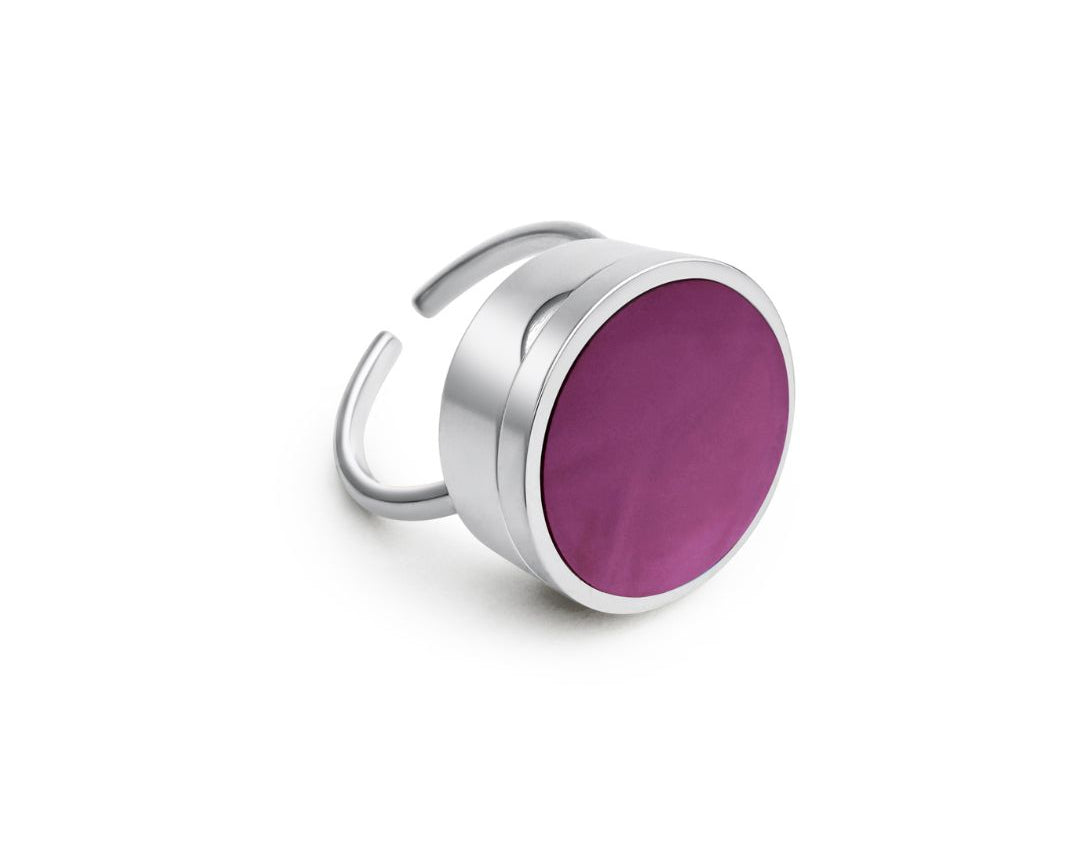 Mila Lip Balm Ring in Stainless Steel