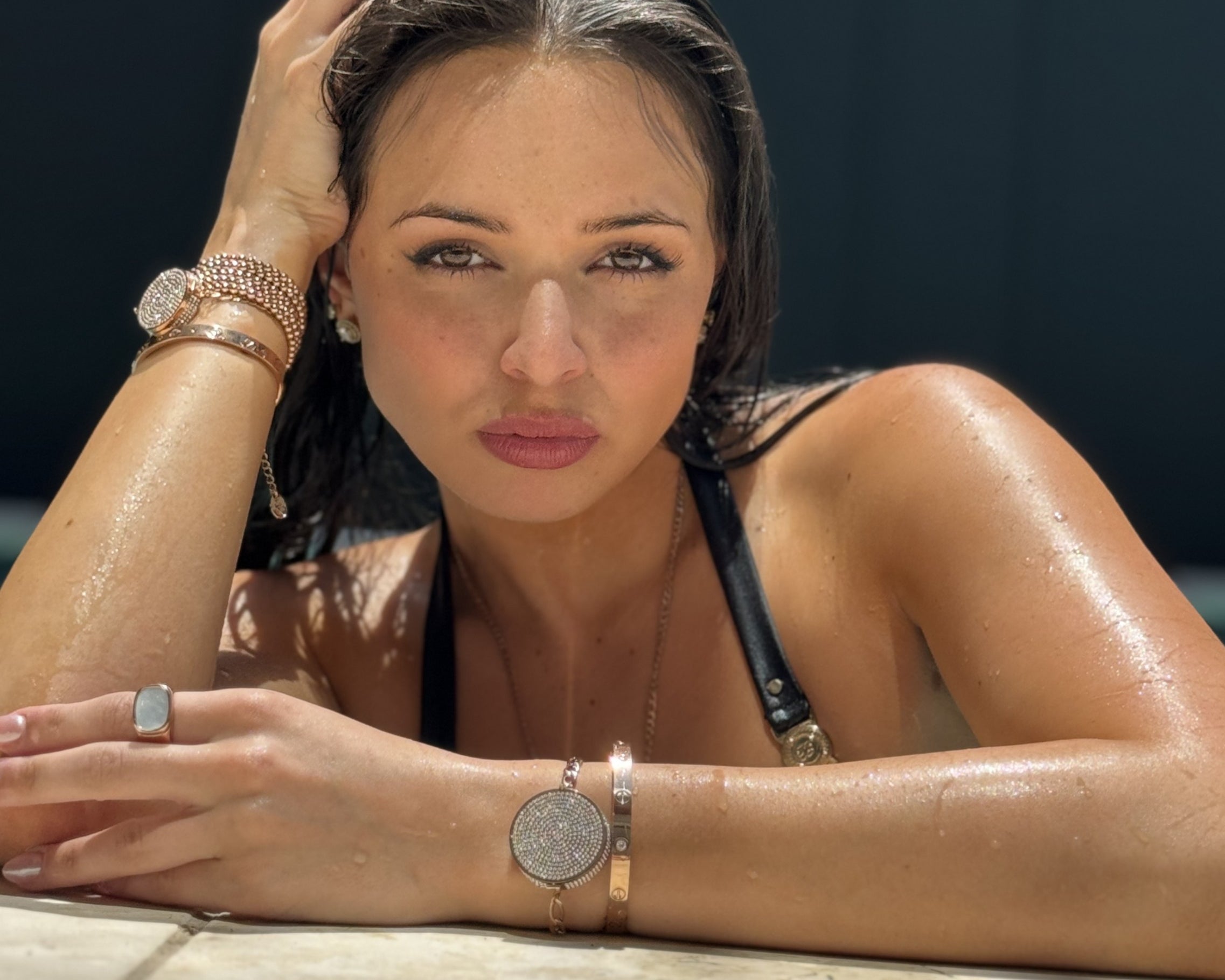 Bling Lip Balm Bracelet in Rose Gold - getbalmy
