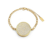 Crystal Pavé Mini Lip Balm Bracelet in 14K Gold