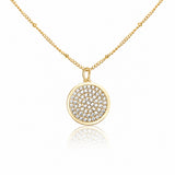 Crystal Pavé Lip Balm Necklace in 14K Gold