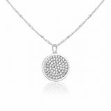 Crystal Pavé Lip Balm Necklace in Stainless Steel