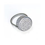 Bling Lip Balm Ring in White Gold