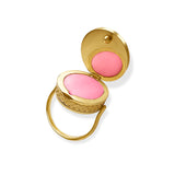 Boho Lip Balm Ring in 14K Gold