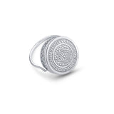 Boho Lip Balm Ring in Stainless Steel