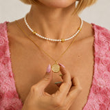 Boho Lip Balm Necklace in 14K Gold