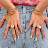 Chloe Lip Balm Ring in 14K Gold