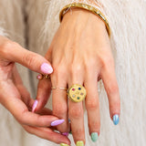 Chloe Lip Balm Ring in 14K Gold