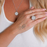 Crystal Pavé Lip Balm Necklace in Stainless Steel