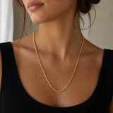 Box Chain Necklace in 14K Gold