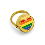 Pride Lip Balm Ring in 14K Gold