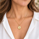 Cross Lip Balm Necklace in 14K Gold