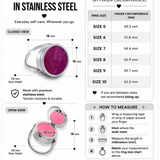 Mila Lip Balm Ring in Stainless Steel