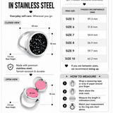 Indi Lip Balm Ring in Stainless Steel