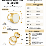 Sienna Lip Balm Ring in 14K Gold