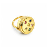 Chloe Lip Balm Ring in 14K Gold
