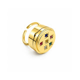 Chloe Lip Balm Ring in 14K Gold