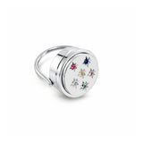 Chloe Lip Balm Ring in Stainless Steel