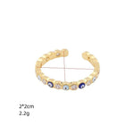 Evil Eye Stackable Ring in 14K Gold - getbalmy