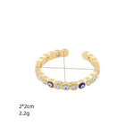 Evil Eye Stackable Ring in 14K Gold - getbalmy
