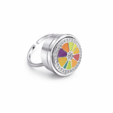 Capri Lip Balm Ring in Stainless Steel
