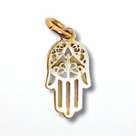 Hamsa Hand Charm in 14K Gold - getbalmy