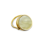 Lacey Lip Balm Ring in 14K Gold