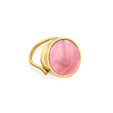Rose Lip Balm Ring in 14K Gold