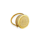 Boho Lip Balm Ring in 14K Gold